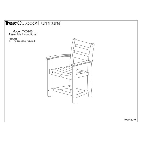 Trex Monterey Bay 5Piece Round Dining Set & Reviews Wayfair